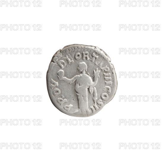 Denarius of Lucius Verus (130–169; Roman emperor 161–169), issuer Lucius Verus. Obverse: Head of Lucius Verus uncovered to the right, legend 'IMP L VERVS AVG'. Reverse: Providentia standing left, holding a globe in her outstretched right hand and a cornucopia in her left, legend 'PROV·DEOR·T, P III COS II'. Date: 162–163. Roman Empire. Rome. Coin; diameter ~17.0–17.5 mm; weight 3.35 g; axis 180°.