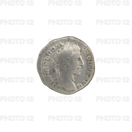 Denarius of Commodus (reign 177–192). Obverse: Head of Commodus in a laurel wreath to the right, legend L·AVREL·COM·MODVS·AVG. Reverse: Victoria seated left, holding a patera in her right hand and a palm branch in her left, legend TRP·IIII·IMP·III·COS·II·P·P. Date: 179. Roman Empire (27 BC–476). Rome. Silver coin; diameter 17.5 mm; weight 3.05 g; axis 0°.