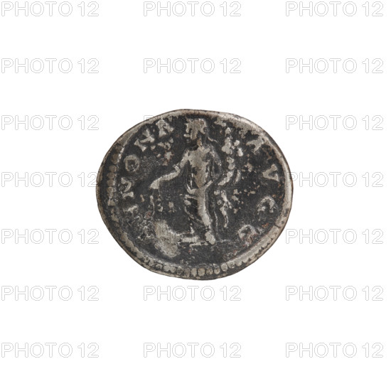 denarius, Septimius Severus (146–211; Roman emperor 193–211), issuer Septimius Severus; obverse: Annona standing; iconography: Septimius Severus (Roman emperor; 146–211) — 198–201; provenance: Laodicea ad Mare; coin; diameter 17.5–19.5 mm; weight 3.35 g
