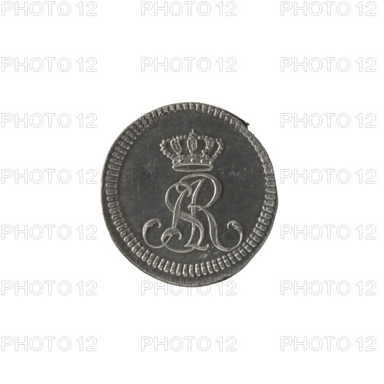 2 Crown proof groschen (Crown proof half zloty), Stanislaw August Poniatowski (King of Poland; 1764–1795), Holzhaeusser, Johann Philip (1731 aut 1741–1792) (engraver), Schröder, Justyn (Mintmaster of the Warsaw Mint 1768–1772), Polish coins, Stanislaw August Poniatowski (King of Poland; 1732–1798), monograms, tied monograms, royal monograms, inscriptions, Crown coins, proof coins, maxims. Obv.: Under the crown, a tied monogram composed of the letters SAR, pearl border. Rev.: Inscription in three lines: FIDEM/SERVAT/1771, below two palm branches, pearl border. 1771, Polish–Lithuanian Commonwealth (1569–1795), Warsaw, Poland, coin, mint hallmark, coin: diameter 18.6 mm; diameter 19.4 mm; weight 3.81 g
