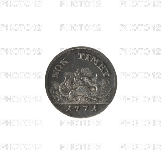 2 Crown proof groschen (Crown proof half-zloty coin), Stanislaw August Poniatowski (King of Poland; 1764–1795), Holzhaeusser, Johann Philip (engraver, 1731/1741–1792), Schröder, Justyn (Mintmaster of the Warsaw Mint 1768–1772), Polish coins, Stanislaw August Poniatowski (King of Poland; 1732–1798), monograms, tied monograms, royal monograms, Crown coins, trial coins, salamander, symbols, animals, maxims. Obv.: Under the crown, a tied monogram composed of the letters SAR, border continuous. Rev.: Salamander in flames, above semicircular inscription NON TIMET, at the bottom below the line: 1771, continuous border. 1771. Polish–Lithuanian Commonwealth (1569–1795), Warsaw, Poland. Coin, mint hallmark. Diameter 17.8 mm; diameter 18.0 mm; weight 1.21 g.