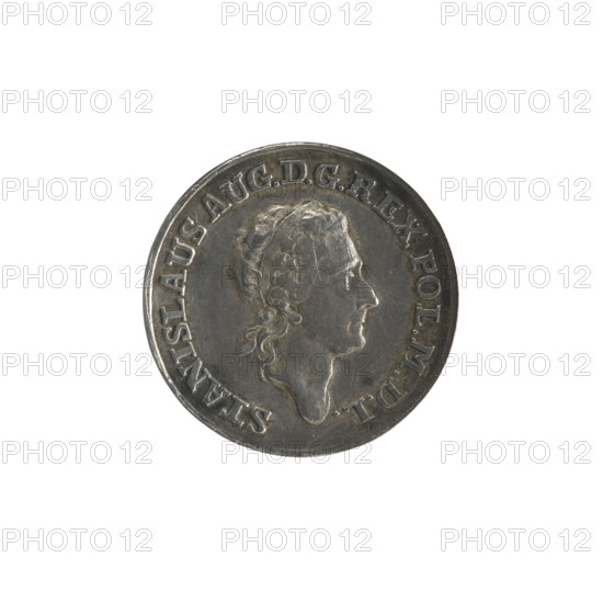 Trial crown zloty, Stanislaw August Poniatowski (King of Poland; 1764–1795); engraver: Johann Philip Holzhaeusser (1731/1741–1792); mintmaster: Justyn Schröder (Mintmaster of the Warsaw Mint 1768–1772). Polish crown trial coin. Obv.: Head of Stanislaw August turned to the right, around it a divided inscription at the bottom: 'STANISLAUS AUG.DGREX POL.MDL', continuous border. Rev.: Mint crucible, above semicircular inscription: 'PROBATUS MELIOR', below the line: '1771', continuous border. Date: 1771. Polish–Lithuanian Commonwealth (1569–1795), Warsaw, Poland. Coin; mint hallmark. Diameter: 21.1–21.2 mm. Weight: 2.55 g.