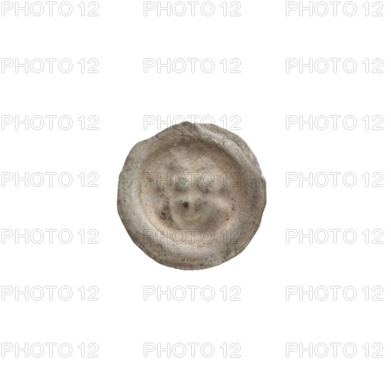 Denarius - bracteate; triangular shield with a cross whose arms reach the edge; shields; balls; one-sided coin; Teutonic Knights (order); ca. 1307/1308–ca. 1317/1318; State of the Teutonic Order (1226–1525); diameter 14.7 mm; weight 0.23 g WQXBCFS