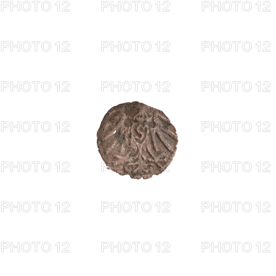 denarius, Decius, Jost Ludwik (fl. 1528–1535), Straub (Strawb), Heinrich, publisher, Wille, Albrecht (fl. 1520–?), publisher, R3 (rarity); motifs: eagles, Hohenzollern (coat of arms), rosettes; Albrecht Hohenzollern (Prince of Prussia; 1490–1568). Obverse: in beaded border the letter A, below which the heraldic shield of the Hohenzollerns; on both sides of and above the letter, one rosette. Reverse: in a pearl border a Prussian eagle; on its chest a crowned shield with the letter S. Date: 1529–1531, Königsberg, Ducal Prussia (1525–1701). Coin: diameter 12.1 mm, weight 0.20 g, axis 50°.