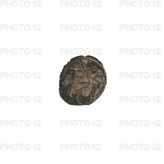 denarius, Lentz, Gerhard, Lauterbach, Casper, publisher, R4 (rarity), eagles, rosettes, Hohenzollern (coat of arms), Albrecht Hohenzollern (Prince of Prussia; 1490-1568). Obv. In the pearly border the letter A under which the heraldic shield of the Hohenzollerns. On the sides of the letter are the numerals of the dates 6 - 0. Above the letter a rosette. Rev. In the pearly border a Prussian eagle with a crowned shield with the letter S on its chest. 1560, Ducal Prussia (1525-1701), Königsberg. Coin: diameter 13.4 mm, weight 0.35 g, axis 180 degrees.