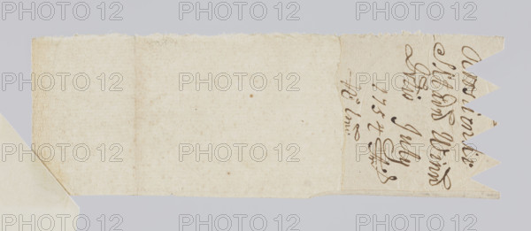 Oval impression of the seal of the customs house in Krosnienko. A crowned eagle, on the chest a shield with the Saxon coat of arms, below a crowned shield with the Odrowaz coat of arms. Behind the shield two keys, on the sides two eagles. The letters: KI // OH ; S. // P ; WK. Inscription around the rim: SIGILL : THELON : REIPUBL : PROVINC : MINORIS. Date on the document: 1754. Poland, Kroscienko. Stamp. Dimension 1: 45 mm; Dimension 2: 50.5 mm.
