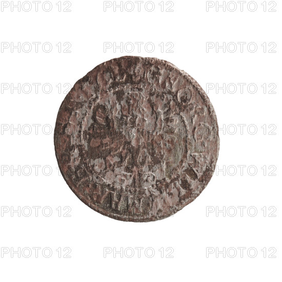 szelag, Pfahler, Ernest, eagles, Hohenzollern (coat of arms), rosettes, George William Hohenzollern (Elector of Brandenburg; Duke of Prussia; 1620-1640). Obv.: Prussian eagle, on his chest a crowned letter S; in the rim between the borders an inscription beginning with a heart — GEORG.WILH.MAR.BR.SRIEL. Rev.: monogram composed of the letters GW; in the rim between the borders an inscription beginning with a rosette, divided by the Hohenzollern coat of arms, OLIDVS., SI, 1619–1640. Ducal Prussia (1525–1701), Königsberg. Coin: diameter 16.5 mm, weight 0.54 g, axis 0 degrees.