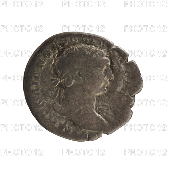 Denarius of Trajan (53–117; Roman emperor 98–117). Obverse: Bust of the emperor with a laurel wreath to the right, inscribed 'IMP TRAIANO AVG GER'. Reverse: Aequitas (personification) in a long robe, turned left, holding scales and a cornucopia, inscribed 'COS VPP SPQR OPT' (variant readings). Date: 103–111. Roman Empire; Rome. Coin; weight 3.20 g; axis 180°.