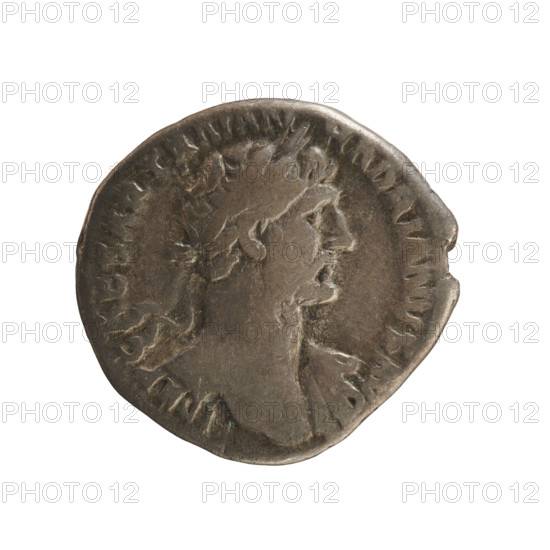 Denarius, Hadrian (76–138; Roman emperor 117–138). Obverse: bust of the emperor with a laurel wreath and drapery to the right; inscription 'IMP CAESAR TRAIAN HADRIANVS AVG'. Reverse: Iustitia seated on a throne turned left, holding a patera in her right hand and a sceptre in her left; inscription 'PM TR P COS II' above and 'IVSTITIA' below. 118 CE, Roman Empire; Rome. Coin; weight 3.05 g; axis 180 degrees.