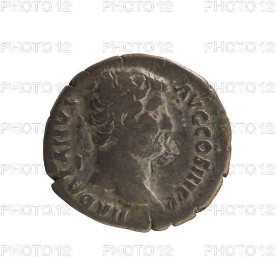 Denarius, Hadrian (76–138; Roman emperor 117–138). Obverse: HADRIANVS AVG COS III PP — emperor's head right. Reverse: FORTVNA AVG — Fortuna stands left, hands holding a rudder on a sphere, left hand a cornucopia. Iconography: Hadrianic imperial bust; Fortuna (personification) with rudder and cornucopia. Date: 134–138. Roman Empire (27 BC–476), Rome. Coin, weight 2.80 g, axis 180°.