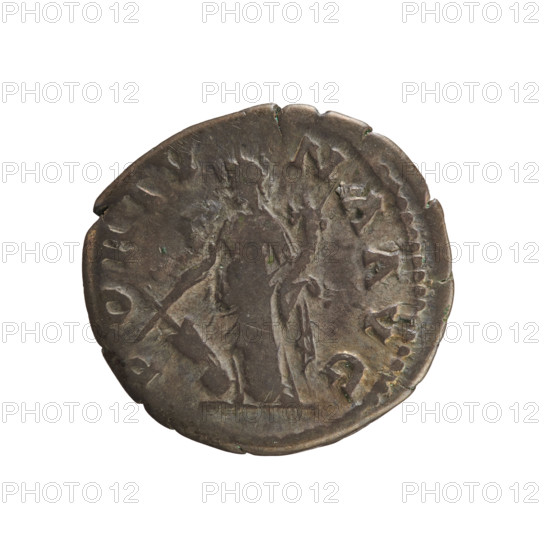 denarius, Hadrian (76–138; Roman emperor 117–138); obverse: HADRIANVS AVG COS III PP — emperor's head right; reverse: FORTVNA AVG — Fortuna stands turned left, hands holding a rudder on a sphere, in left a cornucopia; 134–138 CE; Roman Empire; Rome; coin; weight 2.80 g; axis 180°