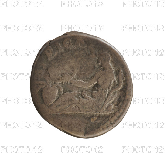 Denarius, Hadrian (76–138; Roman emperor 117–138). Obverse: HAD. AVG COS III PP — Head of the emperor with a laurel wreath to the left. Reverse: AFRICA — Personification of Africa half-reclining, facing left, wearing an elephant skin on her head, holding a scorpion in one hand and a cornucopia in the other, with a basket of fruit at her feet. Roman Empire, 134–138. Coin (weight 3.20 g).