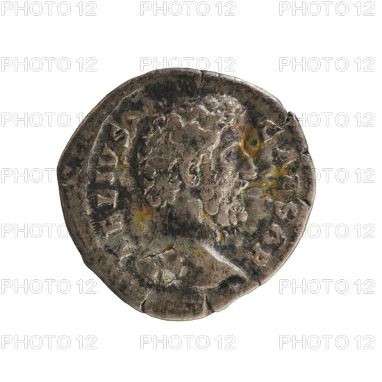 Denarius, Aelius (101–138; successor of Hadrian 136–138). Obverse: Head of Aelius right, inscription 'ADV. L AELIVS CAESAR'. Reverse: Concordia seated left, holding a patera in her right hand, resting on a cornucopia, below 'CONCORD.', inscribed 'TR POT COS II'. Dated 137. Roman Empire (27 BC–476), Rome. Coin; weight 3.10 g; axis 180°.