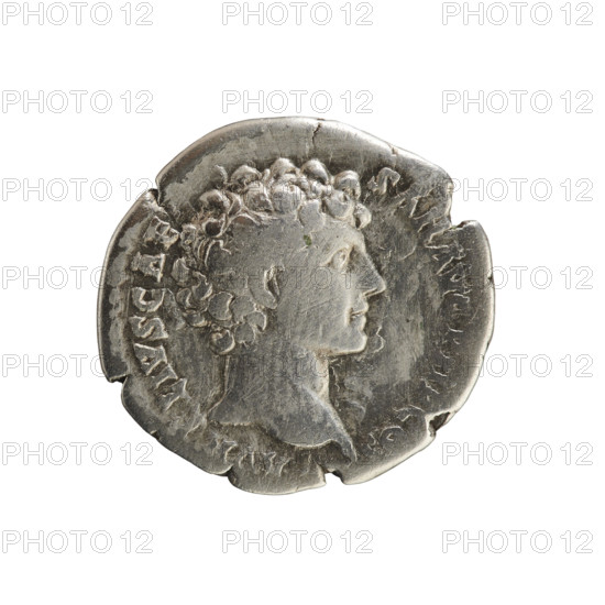 Denarius, Antoninus Pius (86–161; Roman emperor 138–161). Obverse: ANTONINVS AVG P VS PP TR P COS III — emperor's head right, with laurel wreath. Reverse: AVRELIVS CAE SAR AVG P II F COS — head of Marcus Aurelius right. 140 CE. Roman coin; weight 3.13 g; axis 180 degrees.
