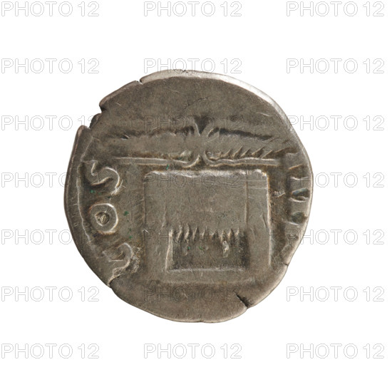 Denarius of Antoninus Pius (reign 138–161). Obverse: Emperor's head in a laurel wreath right, inscription 'ANTONINVS AVG PIVS PP', pearl border. Reverse: Winged lightning above the throne, inscription 'C O S I I I', pearl border. Silver coin, weight 3.18 g; dated ca. 145–161, Roman Empire (27 BC–476), Rome.
