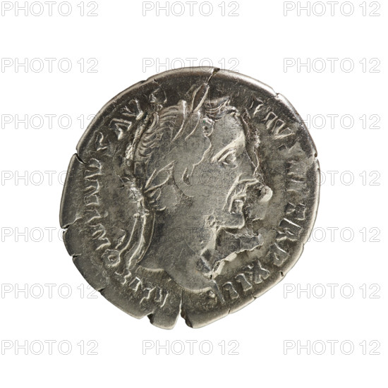 Denarius of Antoninus Pius (86–161; Roman Emperor 138–161). Obverse: Emperor’s head laureate facing right, pearl border, inscription ANTONINVS AVG PIVS PP TR P XII. Reverse: Felicitas standing left, holding a long caduceus in her right hand and a cornucopia in her left, pearl border. Imperial bust iconography; caduceus and cornucopia attributes. Roman Empire, 148–149 CE. Coin (silver), weight 3.02 g, axis 180°.