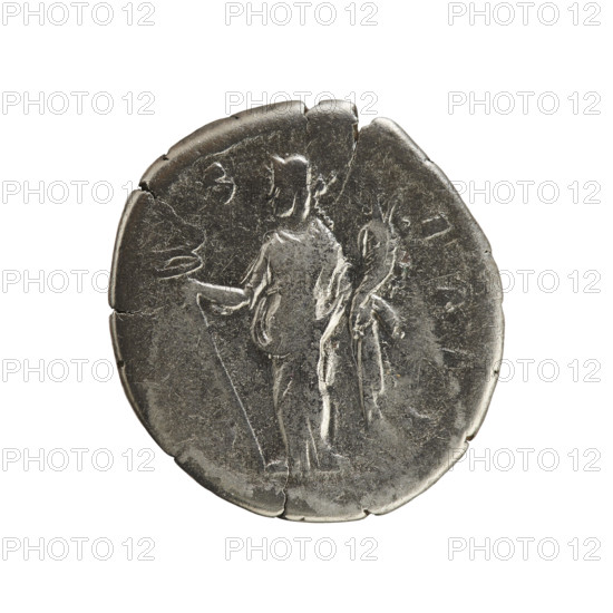 Denarius, Antoninus Pius (86–161; Roman Emperor 138–161). Obverse: Emperor's head in a laurel wreath facing right; pearl border; inscription 'ANTONINVS AVG PIVS PP TR P XII'. Reverse: Felicitas standing left, holding a long caduceus in her right hand and a cornucopia in her left; pearl border; mintmark 'S·I I I'. Silver coin, Roman Empire (27 BC–476), Rome, dated 148–149, weight 3.02 g, axis 180°.