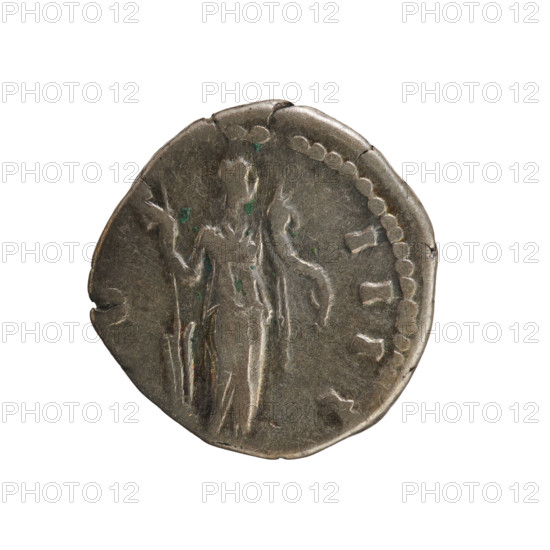 Denarius of Antoninus Pius (86–161; Roman emperor 138–161). Silver coin, weight 3.35 g, axis 180°. Obverse: ANTONINVS AVG PIVS PP TR P XVII — imperial bust of Antoninus Pius wearing a laurel wreath, facing right; pearl border. Reverse: FORTVNA (Fortuna) stands facing right, holding a rudder in her right hand and a cornucopia in her left; pearl border. Roman Empire, dated 153–154.
