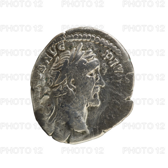 Denarius, Antoninus Pius (86–161; Roman emperor 138–161). Obverse: NINVS AVG PIVS PP IMP, emperor's head in a laurel wreath, facing right. Pearl border. Reverse: TR POT XX C O S IIII, Ceres seated, facing left, holding a torch in her right hand and ears of corn in her left. Torch and ears of corn as attributes. Iconography: imperial busts, Ceres (mythology). Date: 156–157. Roman Empire (27 BC–476). Rome. Coin; weight 2.72 g; axis 180°.