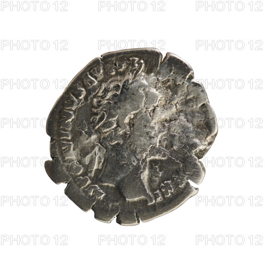 denarius, Antoninus Pius (86–161; Roman emperor 138–161) — obverse: ANTONINVS AVG PI, emperor's head in a laurel wreath facing right; pearl border. Reverse: ORTVNA PSECVENS, Fortuna facing left holding a patera and rudder in her right hand and a cornucopia in her left; under the line OS IIII. 158–159 CE, Roman Empire (27 BC–476), Rome; coin, weight 2.98 g, axis 180°.