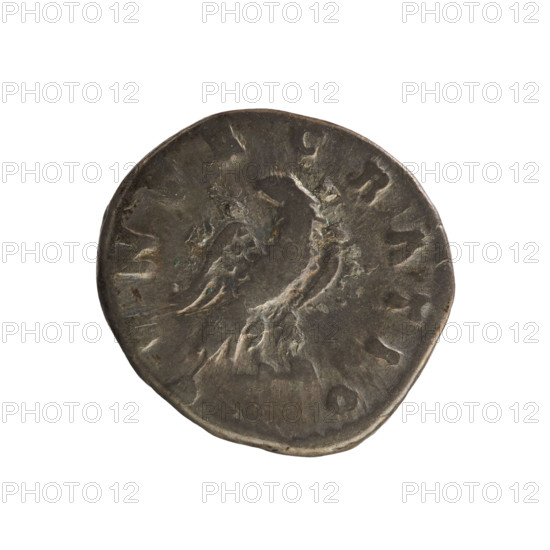 denarius, Marcus Aurelius (121–180; Roman emperor 161–180), Antoninus Pius (86–161; Roman emperor 138–161) (posthumous issue) — iconography, busts, treasures (numism.), imperial busts, Marcus Aurelius (121–180; Roman emperor 161–180), eagle, Aw. DIVVS ANTONINVS. Emperor's head on the right. Pearled border. Right: CONSECRATIO. The eagle stands facing right with its head turned backward. Pearled border. After 161, Roman Empire (27 BC–476), Rome. Coin, weight 3.47 g