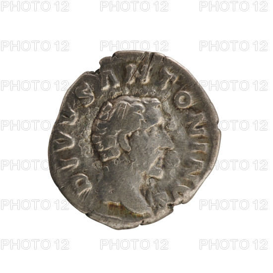 denarius, Antoninus Pius (86–161; Roman emperor 138–161), posthumous issue for Marcus Aurelius (121–180; Roman emperor 161–180); obverse: imperial bust of Antoninus Pius, head right, pearled border, inscription ADV. DIVVS ANTONINVS; reverse: CONSE CRTIO, four-tiered funeral pyre decorated with garlands and topped with a quadriga, pearled border; after 166 CE; Roman Empire (27 BC–476), Rome; coin; weight 3.17 g; axis 180°