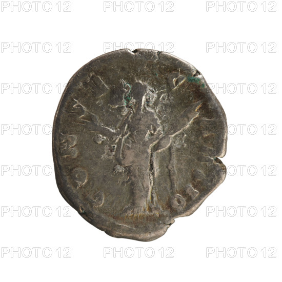 Denarius, Antoninus Pius (86–161; Roman emperor 138–161). Obverse: Bust of Faustina the Elder (98–141; Roman empress 138–141) turned right, draped, hair in a top bun; inscription DIVA AVG FAVSTINA. Reverse: Ceres standing right, right hand raised, holding a torch in left; inscription CONSECRATIO. Pearl border. Roman Empire, 141–161. Rome. Coin; weight 3.11 g; axis 180°.