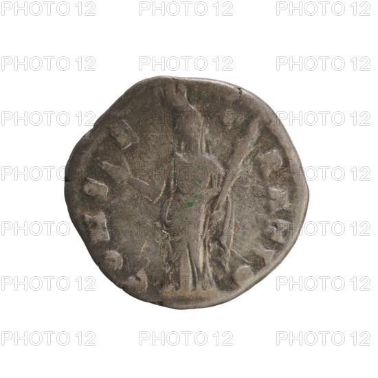 Denarius, Antoninus Pius (86–161; Roman emperor 138–161), struck 141–161. Obverse: DIVA AVG FAVSTINA — Bust of Faustina the Elder (98–141; Roman empress 138–141) turned right, draped, hair in top bun. Reverse: CONS•E•C•RATIO — Ceres standing right, right hand raised, holding a torch in left. Pearl border. Roman Empire, Rome; coin; weight 3.39 g; axis 180°.