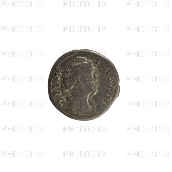 Denarius, after 141 CE. Obverse: DIVA FAVSTINA — bust of Faustina the Elder turned to the right, draped, hair in a bun on top of the head. Reverse: Ceres standing left, holding ears of corn lowered in her right hand and a burning torch in her left. Roman Empire (27 BCE–476 CE). Rome. Coin; weight 3.08 g; axis 180°. Makers/dates: Antoninus Pius (86–161; Roman emperor 138–161); Faustina the Elder (98–141; Roman empress 138–141). Attributes: ears of corn, torch.