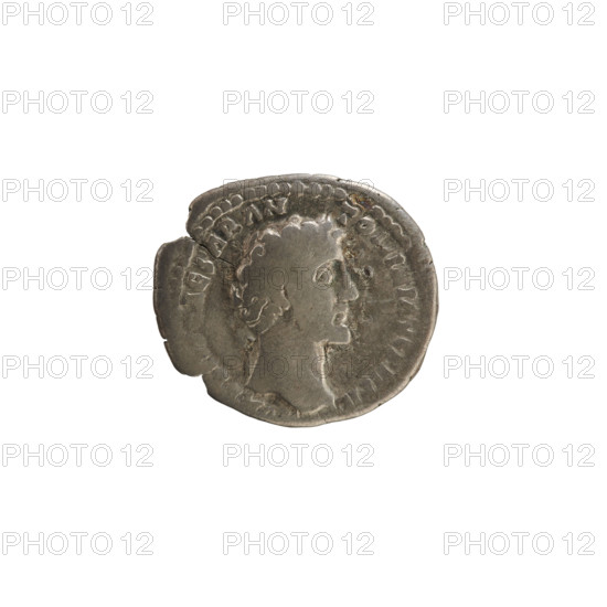 denarius, Antoninus Pius (86–161; Roman emperor 138–161); obverse: bust of Marcus Aurelius (heir to the throne; 138–161) facing right, pearly border; legend AVRELIVS CAESAR AN TO (partly illegible). Reverse: CLEMENTIA stands upright, head turned left, holding a patera in her right hand, left arm at her side; legend TR POT III COS II (second part partly illegible), pearl border. Date: 148–149 CE. Roman Empire (27 BC–476). Rome. Coin (silver denarius), weight 3.18 g, axis 180°.