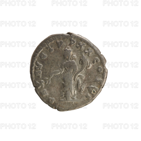 denarius, Marcus Aurelius (121–180; Roman emperor 161–180), obverse: head of Marcus Aurelius with laurel wreath facing right, pearl border; reverse: Pax standing left holding a branch in right hand and a cornucopia in left, pearl border; cornucopia and twig attributes; imperial bust; iconography of Pax; inscription obv. 'M ANTONINVS AVG   ARMENIACVS', rev. 'PAX AVG TRPXXCOSIII'; dated 165–166, Roman Empire (27 BC–476), Rome; coin, weight 3.04 g, axis 180°.