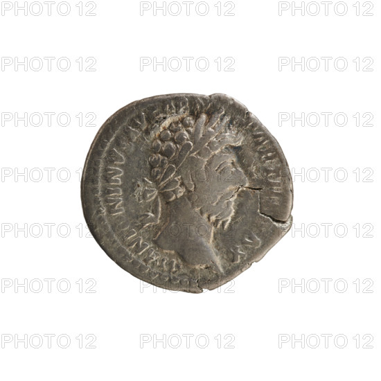 denarius, Marcus Aurelius (121–180; Roman emperor 161–180), imperial bust, Victoria (personification), iconography of Marcus Aurelius, Victoria placing a shield on a palm tree trunk; Obv. M ANTONINVS AVG ARM PARTH, AX Head of Marcus Aurelius with laurel wreath right; pearl border. Rv. TR, XX IMPIIII COSIII Victoria stands facing right, holding a palm and placing a shield inscribed VIC PAR on the palm trunk; pearl border. 166, Roman Empire (27 BC–476), Rome, coin, weight 2.94 g