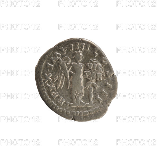 Denarius, Marcus Aurelius (121–180; Roman Emperor 161–180). Obv.: Head of Marcus Aurelius with a laurel wreath, right. Beaded border. Inscription: M ANTONINVS AVG ARM P RTH MAX. Rv.: Victoria standing straight, head turned right, holding a palm in one hand and placing a shield inscribed 'VIC PAR' on a palm trunk. Pearl border. TRPXX · IMP IIII COS III. 166 CE. Roman Empire (27 BC–476), Rome. Coin; weight 2.80 g; axis 180°; imperial busts; iconography: Victoria.