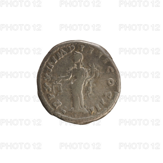 Denarius of Marcus Aurelius (121–180; Roman emperor 161–180), 167–168. Obverse: head of Marcus Aurelius with laurel wreath, right. Inscription: M ANTONINVS AVG ARM PARTH M. Reverse: Aequitas standing left, holding scales in right hand and cornucopia in left. Inscription: TRPXX II . IMP IIII COSIII. Pearl borders. Roman Empire (27 BC–476), Rome. Coin; weight 3.19 g; axis 180°.
