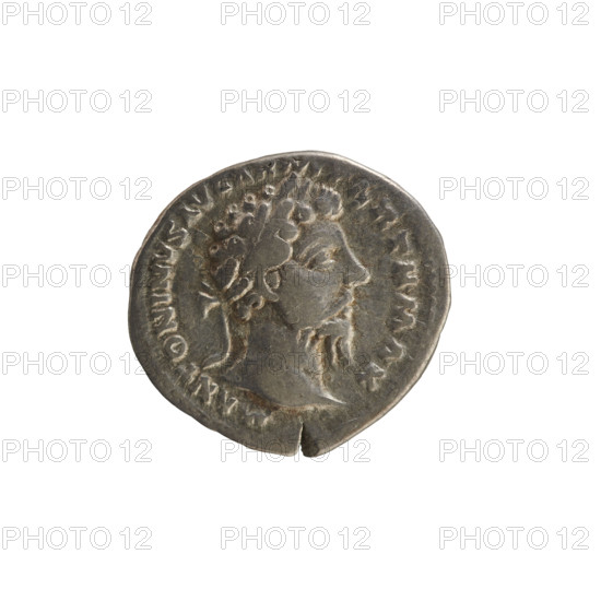 Denarius, Marcus Aurelius (121–180; Roman emperor 161–180). Obverse: head of Marcus Aurelius with a laurel wreath, right (inscription: M ANTONINVS AVG ARM PARTH MAX). Reverse: Aequitas seated facing left, holding scales in her right hand and a cornucopia in her left (inscription: TRPXX II .IMP V COS III). Pearl border. Rome, 168. Roman Empire (27 BC–476). Silver coin, weight 3.42 g, axis 180 degrees.
