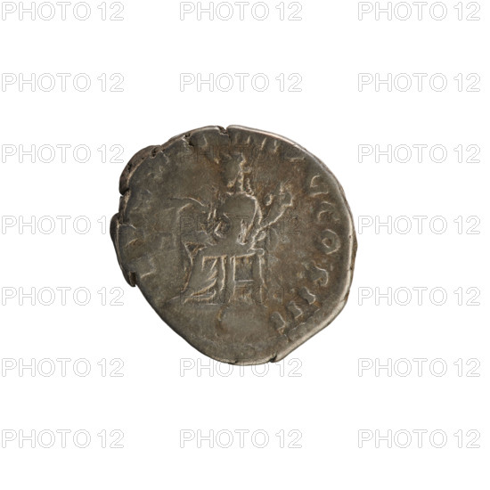 Denarius; Marcus Aurelius (121–180; Roman emperor 161–180). Obverse: head of Marcus Aurelius with laurel wreath, facing right, legend 'M ANTONINV'. Reverse: Aequitas seated facing left, holding scales in her right hand and a cornucopia in her left. Pearl border. Roman Imperial coin, weight 3.40 g; Rome, 168 (Roman Empire).