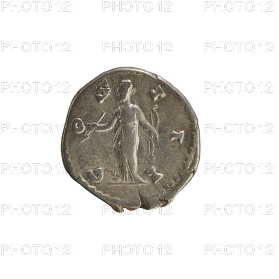 denarius, Marcus Aurelius (121–180; Roman emperor 161–180), busts, Marcus Aurelius, Diana (mythology), imperial busts, treasures (numism), Marcus Aurelius — iconography, bow (attribute), arrow (attribute). Obv. M AN, ONINVS AVG TR P XXIIII Head of Marcus Aurelius with a laurel wreath, right. Beaded border. Rev. C O SI I I Diana stands facing left, holding an arrow in her right hand and a bow in her left. Pearl border. 169–170, Roman Empire (27 BC–476), Rome, coin, weight 3.33 g, axis 180 degrees.