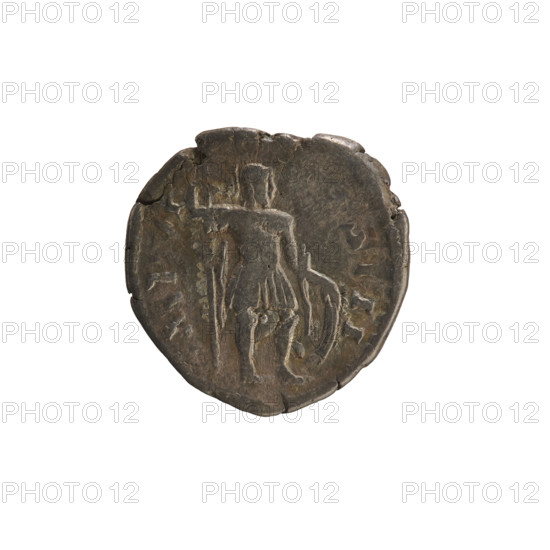 Denarius of Marcus Aurelius (reign 161–180). Obverse: Head of Marcus Aurelius with a laurel wreath, facing right; pearl border; legend 'M ANTONINVS' (partially abbreviated). Reverse: Mars in military attire and helmet, standing facing right, holding a spear in his right hand and resting his left hand on a shield; pearl border; legend partially legible (includes 'IMP VI' and 'OSIII'). Inscription indicates P XXVI; dated 171–172 CE. Roman Empire (27 BC–476). Coin (denarius), weight 3.07 g.