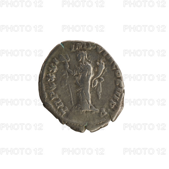 denarius, Marcus Aurelius (121–180; Roman Emperor 161–180), busts, imperial busts, Marcus Aurelius (121–180; Roman Emperor 161–180), treasures (numism.), Marcus Aurelius (121–180; Roman Emperor 161–180) - iconography, caduceus (attribute), Felicitas (personification), cornucopia (attribute). Obv. M ANTONINVS AVG GERM SARM. Head of Marcus Aurelius in a laurel wreath, to the right. Pearl border. Rev. TR P XXXI IMP VIII COS III PP. Felicitas stands facing left, holding a long caduceus in her right hand and a cornucopia in her left. Pearl border. 176–177, Rome, Roman Empire (27 BC–476). Coin, weight 2.68 g