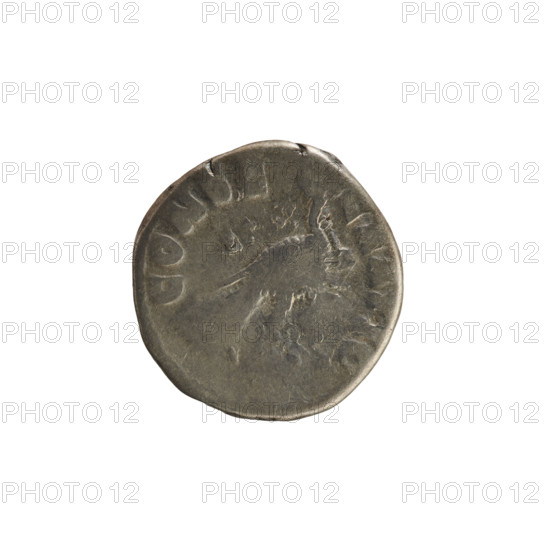 Denarius, Marcus Aurelius (121–180; Roman emperor 161–180) and Faustina the Younger (ca. 130–176; Roman empress 161–176, posthumous). Obverse: DIVA FAVSTINA PIA — right bust of the empress in drapery, hair arranged in waves and tied in a bun. Reverse: CONSECRATIO — peacock facing right. Roman Empire, 176–180 CE. Coin; weight 2.89 g.