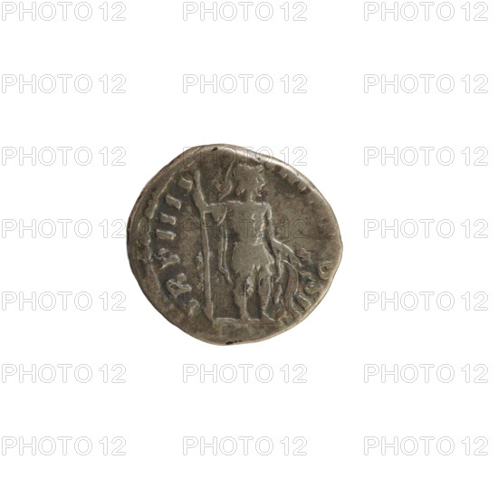 denarius, Lucius Verus (130–169; Roman emperor 161–169); obverse: Emperor's head right, legend 'L. VERVS AVG. ARMENIACVS', pearl border; reverse: TR P IIII IMP II COS II (legend partially cropped); Mars in military attire standing right, holding a spear in his right hand, left hand on a shield; Roman, 163–164 CE; coin (denarius), weight 3.05 g, axis 180°