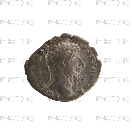Denarius of Lucius Verus (130–169; Roman emperor 161–169). Obverse: Emperor's laureate head right; pearl border; inscription 'L VERVS AVG ARM PARTH MAX'. Reverse: Aequitas standing left, holding scales in right hand and a cornucopia in left; pearl border; inscription 'TR P VII IMP IIII COS III'. Roman Empire, Rome, 166–167. Coin; weight 3.08 g; axis 180°.