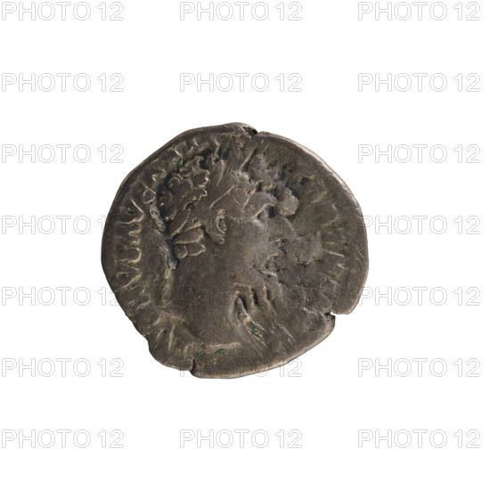 denarius, Lucius Verus (130–169; Roman emperor 161–169), busts, Lucius Verus (Roman emperor; 130–169), imperial busts, Lucius Verus (Roman emperor; 130–169) - iconography, Aequitas (personification), cornucopia (attribute), scales (attribute). Obv.: VERVS AVG ARM PARTH, Emperor's head right with laurel wreath. Rev.: TR P VIII IMP V COS III, Aequitas seated facing left, holding scales in right hand, cornucopia in left. Date: 168. Roman Empire (27 BC–476), Rome. Coin; weight 2.69 g; axis 180°.