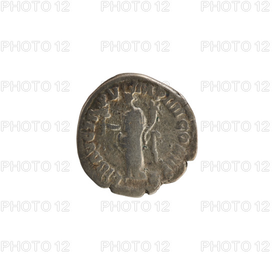 Denarius of Commodus (161–192 AD). Obverse: laureate, right-facing bust of the emperor with pearl border; legend 'COMMODVS N ONINVS AVG'. Reverse: Liberalitas standing left, holding an abacus in her raised right hand and a cornucopia in her left, with pearl border and legend 'LIB AVG TR PV IMP IIII COS II PP'. Roman Empire, 180; silver coin, weight 2.90 g.