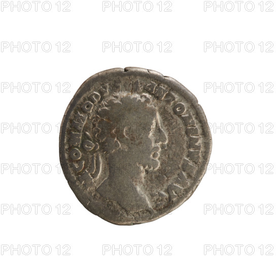 Denarius of Commodus (161–192; Roman emperor 177–192). Obverse: Emperor's bust right, laurel wreath; legend 'M COMMODV ANTONINVS AVG'. Reverse: Aequitas standing left, holding scales in raised right hand and a cornucopia in left; legend 'TR P VI IMP IIII'. Pearled borders. Roman, 181 CE. Silver coin (denarius), weight 3.09 g, axis 180°.
