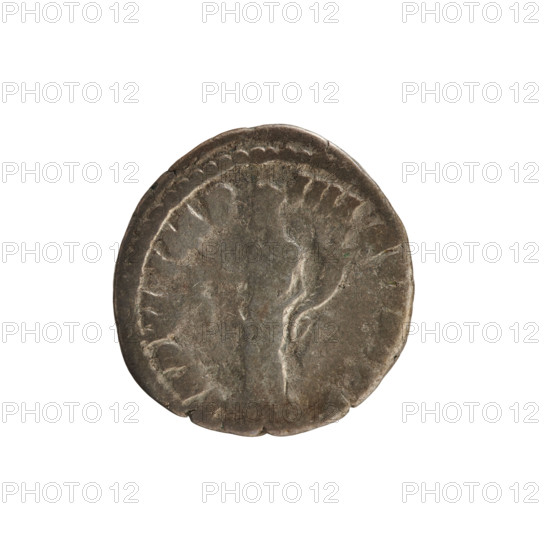 denarius, Commodus (161–192; Roman emperor 177–192); silver coin. Obverse: M COMMODV ANTONINVS AVG — Emperor's head right, laurel wreath; pearl border. Reverse: TR P VI IMP IIII — Aequitas standing left, right hand holding scales, left hand holding cornucopia; pearl border. Weight 3.09 g; axis 180°. Roman Empire (27 BC–476), Rome.