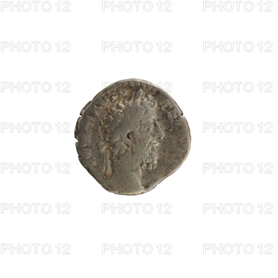 denarius, Commodus (161–192; Roman emperor 177–192), busts, imperial busts, Roma (mythology), Commodus — iconography, cornucopia (attribute), Victoria (attribute). Obv. COMM ANT AVG P BRI, Emperor's head right, in a laurel wreath. Pearly border. Rev. PM TR P VIIII IMP VII COS IIII PP, Roma seated facing left, holding Victoria in her right hand and a cornucopia in her left; ROM below the line. Pearl border. 184–185, Roman Empire (27 BC–476), Rome, coin, weight 2.84 g
