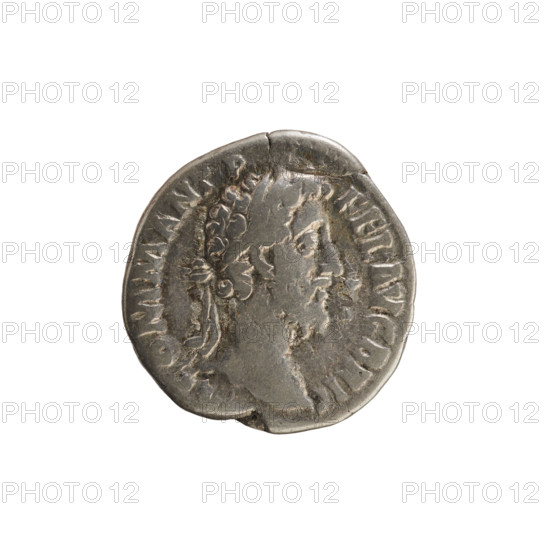 Denarius, Commodus (161–192; Roman emperor 177–192). Obverse: Emperor's head right, wearing a laurel wreath; legend 'M COMM ANT P FEL AVG BRIT' (pearl border). Reverse: Felicitas standing left, holding a caduceus in her raised right hand and a scepter vertically in her left; legend 'PM TR P XI IMP VIII COS V PP' (pearl border). Imperial bust iconography; caduceus and scepter attributes. Roman Empire (27 BC–476), Rome, coin; weight 2.99 g.