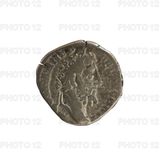 Denarius of Commodus (161–192; Roman emperor 177–192). Obverse: Emperor's bust right, laurel-wreathed; inscription OMM ANT P FEL AVG; pearly border. Reverse: Fortuna standing left, holding a caduceus in her right hand and a double cornucopia in her left; inscription FEL PM TR P XIIII CO; pearl border. Date: 188–189. Roman Empire (27 BC–476), Rome. Coin; weight 2.38 g.