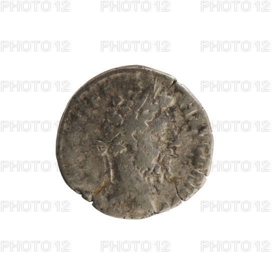 Denarius, Commodus (161–192; Roman emperor 177–192). Obverse: ANT P F EL AVG BRIT — emperor's head right, with laurel wreath. Reverse: LIB AVG P M, RP XV COS VI — Libertas stands facing left, holding a pileus in her raised right hand and a scepter in her left. Pearl border. Roman Empire (27 BC–476), Rome; coin; weight 2.56 g; axis 180°.